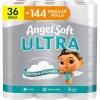 imageAngel Soft Ultra Toilet Paper 6 Mega Rolls  24 Regular Rolls 2 Ply Toilet Tissue320 sheet Pack of 36