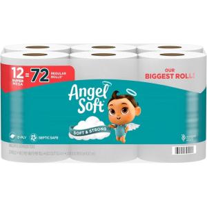 imageANGEL SOFT BATH TISSUE 12 SUPER MEGA ROLLS